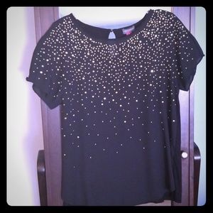 Vince Camuto Black and gold top